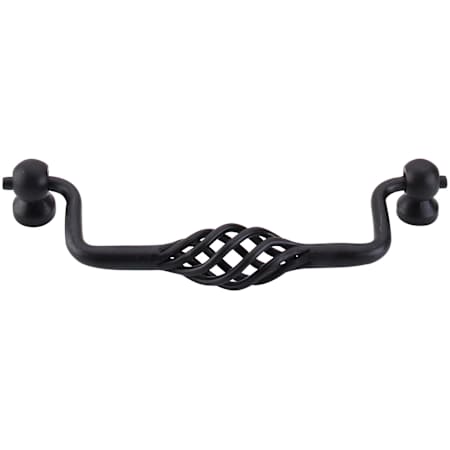 Top Knobs Twist 5-1/16 Inch Center to Center Birdcage Cabinet Pull from the Normandy Collection Patina Black