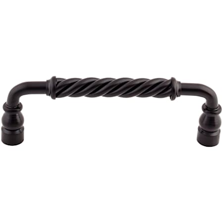 Top Knobs Twist 6 Inch Center to Center Handle Cabinet Pull from the Normandy Collection Patina Black