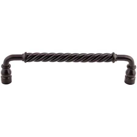 Top Knobs Twist 8 Inch Center to Center Handle Cabinet Pull from the Normandy Collection Patina Black