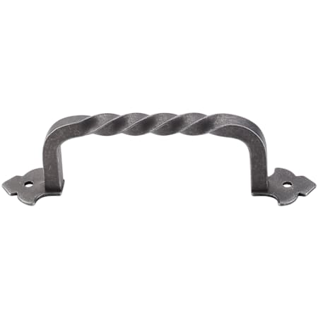 Top Knobs Fixed Norman Crest 4-3/4 Inch Center to Center Handle Cabinet Pull from the Normandy Collection Pewter