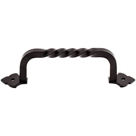Top Knobs Fixed Norman Crest 4-3/4 Inch Center to Center Handle Cabinet Pull from the Normandy Collection Patina Black