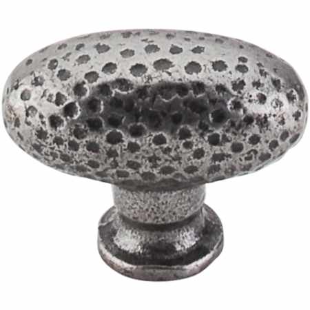 Top Knobs Warwick 1-1/4 Inch Oval Cabinet Knob from the Chateau Collection Cast Iron
