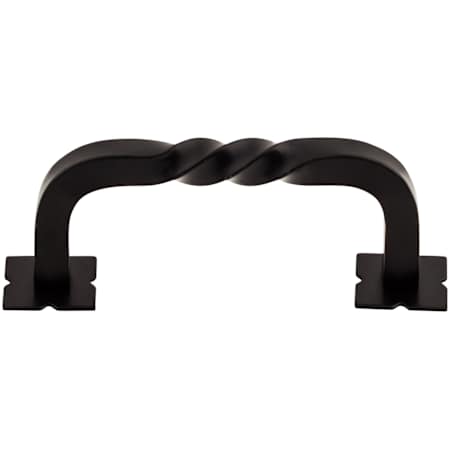 Top Knobs Twist 3 Inch Center to Center Handle Cabinet Pull from the Normandy Collection Patina Black