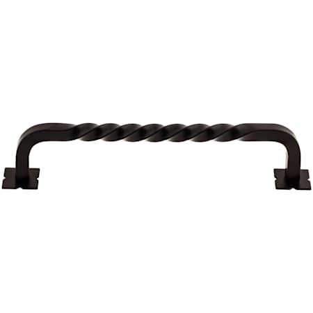 Top Knobs Square 6 Inch Center to Center Handle Cabinet Pull from the Normandy Collection Patina Black