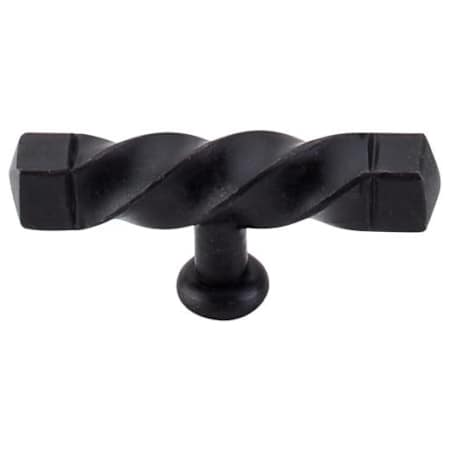Top Knobs Square 3-3/16 Inch Bar Cabinet Knob from the Normandy Collection Patina Black