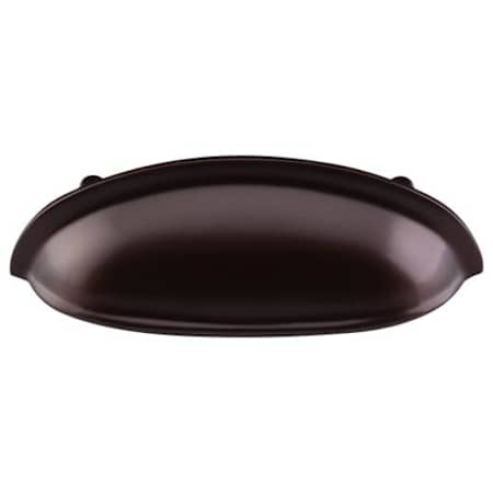 Top Knobs 3 Inch Center to Center Cup Cabinet Pull from the Oil Rubbed Series - 10 Pack Oil Rubbed Bronze