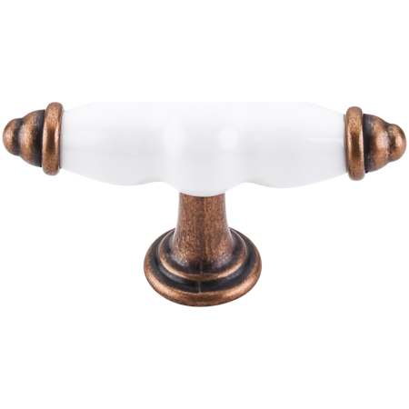 Top Knobs Ceramic 3-3/8 Inch Bar Cabinet Knob from the Chateau Collection Old English Copper