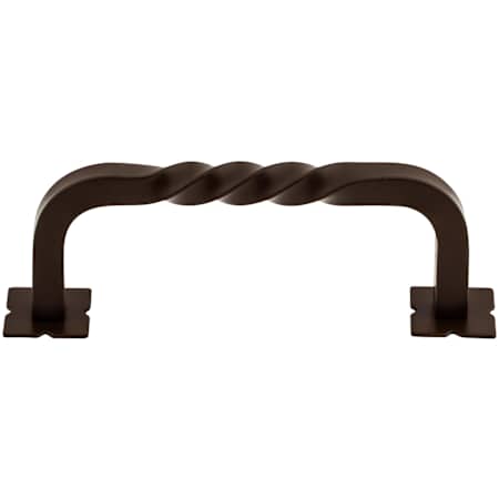 Top Knobs Square 3-3/4 Inch Center to Center Handle Cabinet Pull from the Normandy Collection Oil Rubbed Bronze