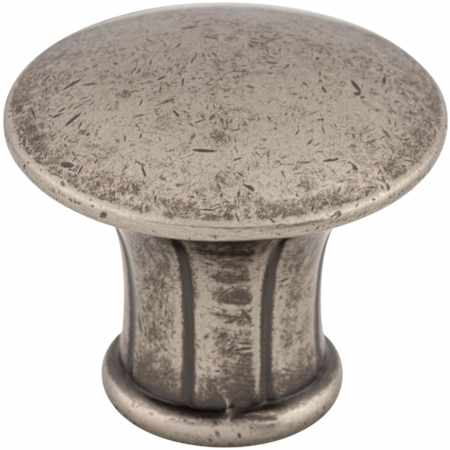 Top Knobs Lund 1-1/4 Inch Mushroom Cabinet Knob from the Edwardian Collection Pewter Antique