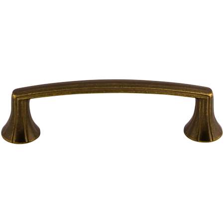 Top Knobs Rue 3-3/4 Inch Center to Center Handle Cabinet Pull from the Edwardian Collection German Bronze