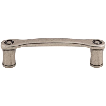 Top Knobs Link 3 Inch Center to Center Handle Cabinet Pull from the Edwardian Collection Pewter Antique