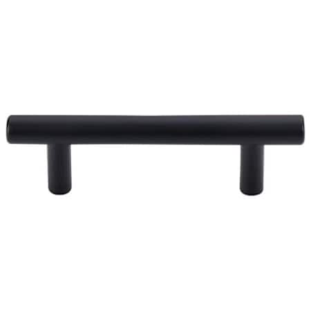 Top Knobs Hopewell 3 Inch Center to Center Bar Cabinet Pull from the Bar Pulls Series - 10 Pack Flat Black