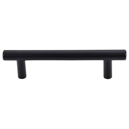 Top Knobs Hopewell 3-3/4 Inch Center to Center Bar Cabinet Pull from the Bar Pulls Series - 10 Pack Flat Black