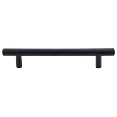 Top Knobs Hopewell 5 Inch (128 mm) Center to Center Bar Cabinet Pull from the Bar Pulls Series - 10 Pack Flat Black