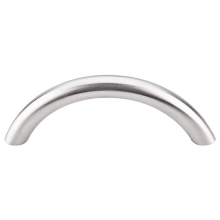 Top Knobs Solid 3 Inch Center to Center Arch Cabinet Pull from the Stainless Collection Stainless Steel