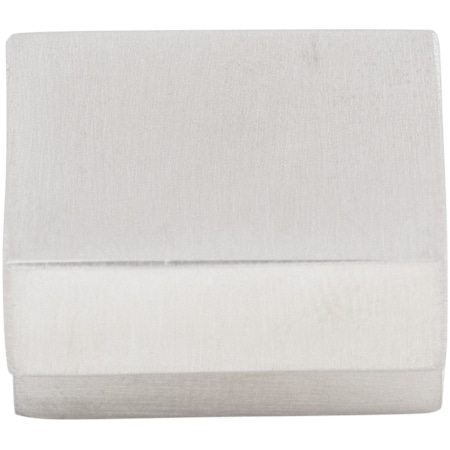 Top Knobs Square 5/8 Inch Center to Center Finger Cabinet Pull from the Stainless Collection Brushed Stainless Steel