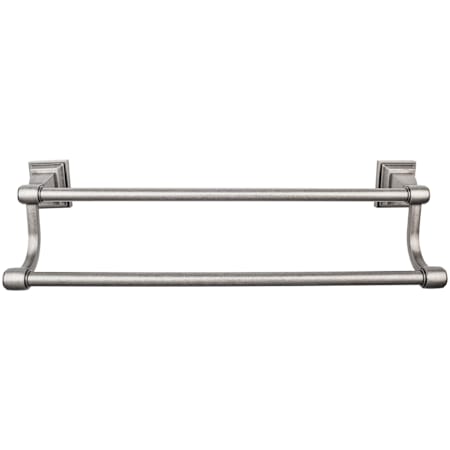 Top Knobs Stratton Bath 30 Inch Double Towel Bar Antique Pewter