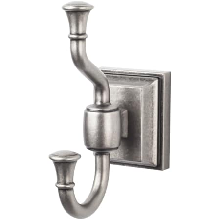 Top Knobs Stratton Double Robe Hook Antique Pewter