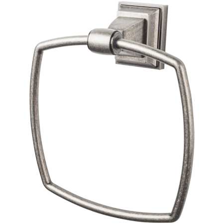 Top Knobs Stratton Bath Towel Ring Antique Pewter