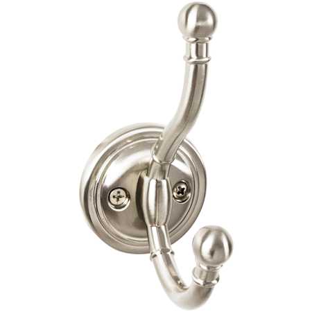 Top Knobs Hooks Double Robe Hook Brushed Satin Nickel