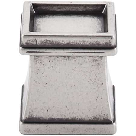 Top Knobs Great Wall 1-1/8 Inch Square Cabinet Knob from the Great Wall Collection Antique Pewter