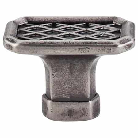 Top Knobs Tower Bridge 1-1/2 Inch Rectangular Cabinet Knob from the Tower Bridge Collection Antique Pewter