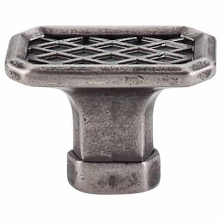 Top Knobs Tower Bridge 1-1/2 Inch Rectangular Cabinet Knob from the Tower Bridge Collection Antique Pewter