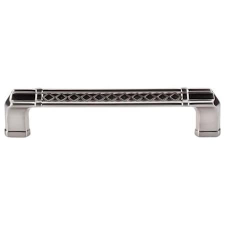 Top Knobs Tower Bridge 5 Inch (128 mm) Center to Center Handle Cabinet Pull from the Tower Bridge Series - 25 Pack Brushed Satin Nickel