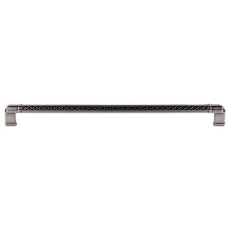 Top Knobs Tower Bridge 12 Inch Center to Center Handle Cabinet Pull from the Tower Bridge Collection Antique Pewter