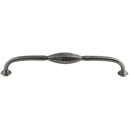 Top Knobs Chareau 8-13/16 Inch Center to Center Handle Cabinet Pull Black Iron