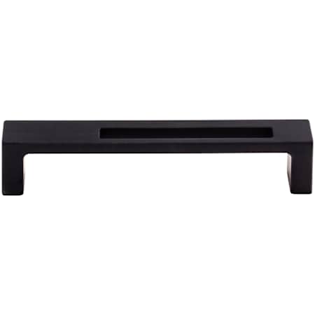 Top Knobs Modern Metro 5 Inch Center to Center Handle Cabinet Pull from the Sanctuary II Collection Flat Black