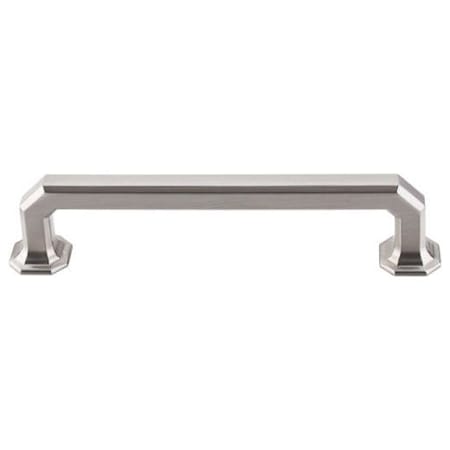 Top Knobs Emerald 5 Inch (128 mm) Center to Center Handle Cabinet Pull from the Chareau Series - 10 Pack Brushed Satin Nickel