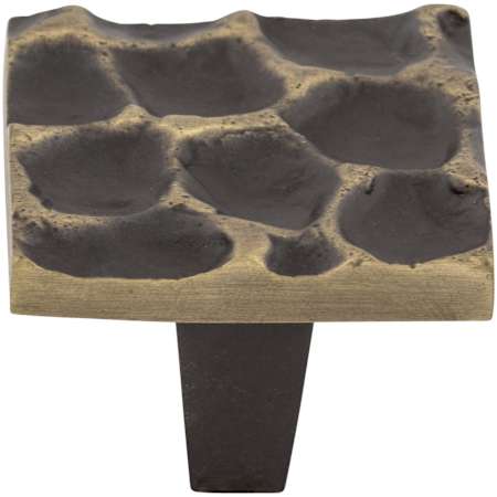 Top Knobs Cobblestone 1-3/8 Inch Square Cabinet Knob Antique Brass