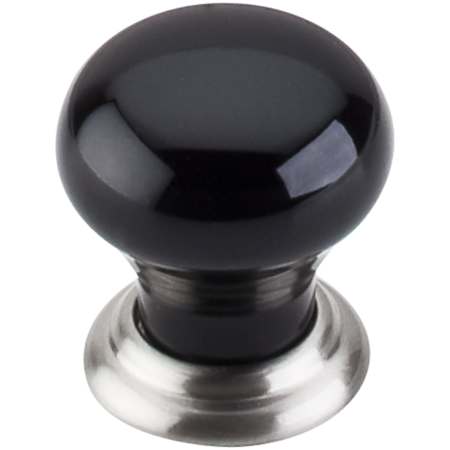Top Knobs Ceramic 1-1/8 Inch Mushroom Cabinet Knob from the Chateau Collection Brushed Satin Nickel