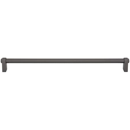 Top Knobs Lawrence 12 Inch Center to Center Bar Cabinet Pull from the Coddington Collection Ash Gray