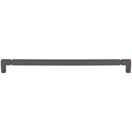 Top Knobs Langston 12 Inch Center to Center Bar Cabinet Pull from the Coddington Collection Ash Gray