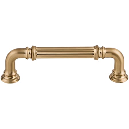Top Knobs Reeded 3-3/4 Inch Center to Center Handle Cabinet Pull from the Chareau Collection Honey Bronze