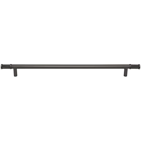 Top Knobs Burnham 12 Inch Center to Center Bar Cabinet Pull Ash Gray