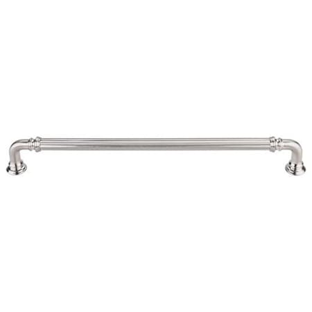 Top Knobs Reeded 9 Inch Center to Center Handle Cabinet Pull from the Chareau Series - 10 Pack Brushed Satin Nickel