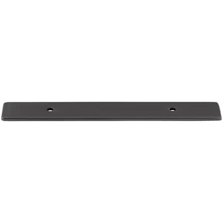 Top Knobs Radcliffe 3-3/4 Inch Center to Center Cabinet Pull Backplate Ash Gray