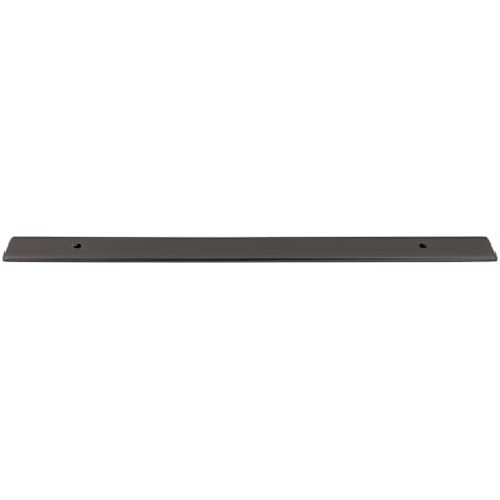 Top Knobs Radcliffe 12 Inch Center to Center Cabinet Pull Backplate Ash Gray