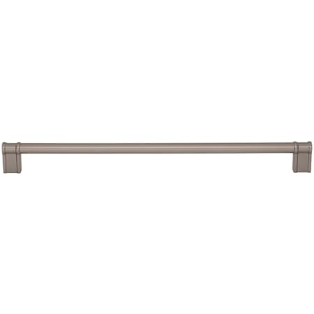 Top Knobs Newburn 12 Inch Center to Center Handle Cabinet Pull from the Brockwell Collection Ash Gray