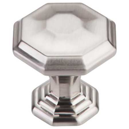 Top Knobs Chalet 1-1/8 Inch Geometric Cabinet Knob from the Chareau Collection Brushed Satin Nickel