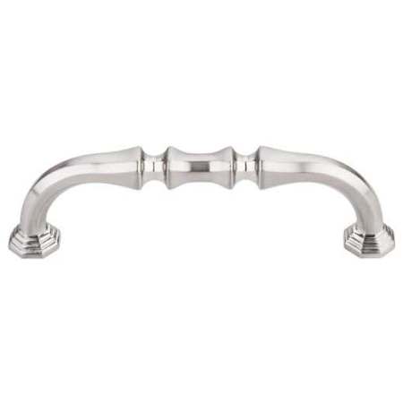 Top Knobs Chalet 3-3/4 Inch Center to Center Handle Cabinet Pull from the Chareau Series - 10 Pack Brushed Satin Nickel