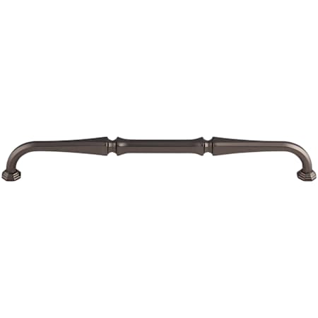 Top Knobs Chalet 9 Inch Center to Center Handle Cabinet Pull from the Chareau Collection Ash Gray