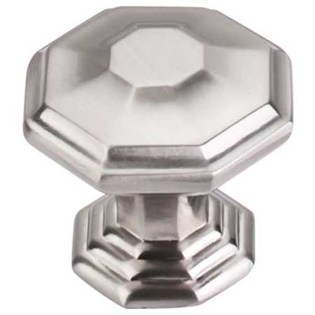 Top Knobs Chalet 1-1/2 Inch Geometric Cabinet Knob from the Chareau Collection Brushed Satin Nickel