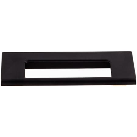 Top Knobs Europa 3-3/4 Inch Center to Center Finger Cabinet Pull from the Mercer Series Black