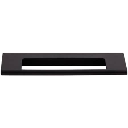 Top Knobs Europa 5 Inch Center to Center Finger Cabinet Pull from the Mercer Series Black