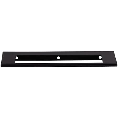 Top Knobs Europa 6 Inch Center to Center Finger Cabinet Pull from the Mercer Series Black