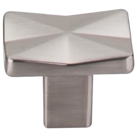 Top Knobs Quilted 1-1/4 Inch Square Cabinet Knob from the Mercer Collection Brushed Satin Nickel